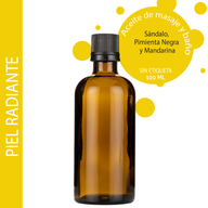 Kúpeľový a Masážny Olej - Santalové Drevo - 100ml - 100ml - Bez Etikety