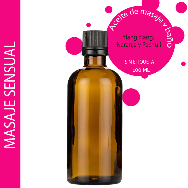 Kúpeľový a Masážny Olej - Senzuálna Zmes - 100ml - Bez Etikety