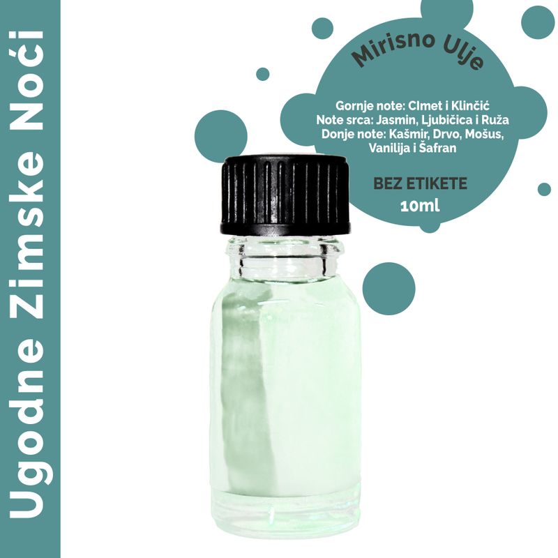 Vonný Olej - Príjemná Zimná Noc 10 ml - Bez Etikety