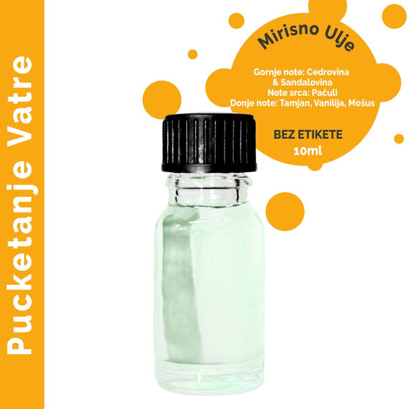 Vonný Olej - Praskanie Dreva 10 ml - Bez Etikety