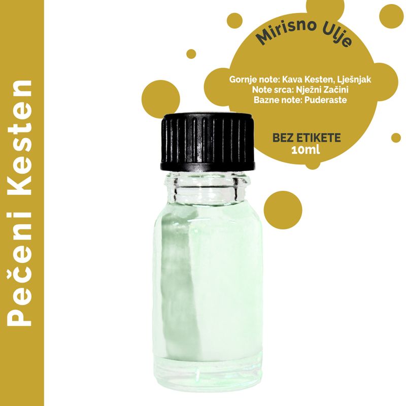 Vonný Olej - Pražené Gaštany 10ml - Bez Etikety