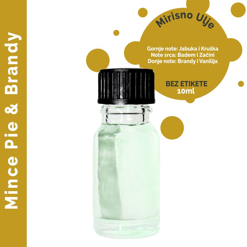 Vonný Olej - Koláč a brandy 10 ml - Bez Etikety