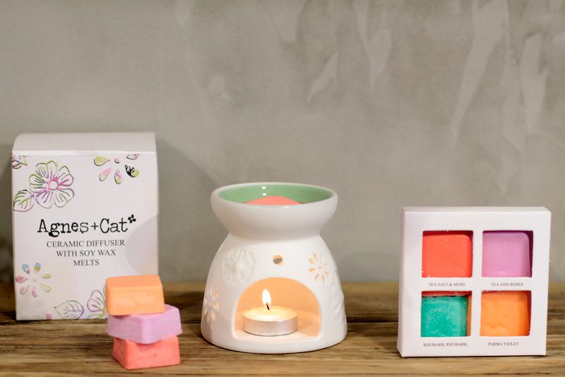 Aroma Lampa so Štyrmi Vonnými Sójovými Voskami