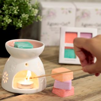 Aroma Lampa so Štyrmi Vonnými Sójovými Voskami
