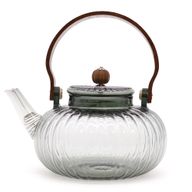 Sklenený Čajník - Antracitový  - Vrúbkovaná Perla -950ml