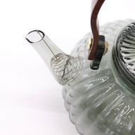 Sklenený Čajník - Antracitový  - Vrúbkovaná Perla -950ml