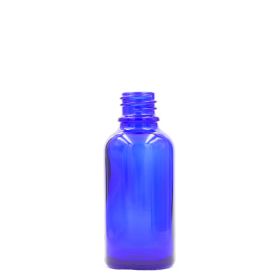 5ml Modrá Sklenená Fľaška - Bez Uzáveru