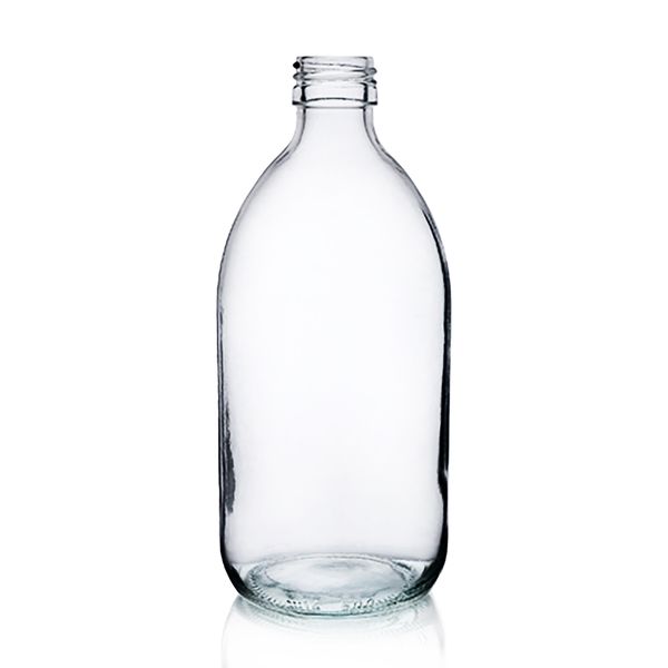 500ml Lieková Fľaša z Číreho Skla