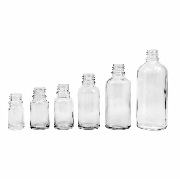10ml  Číra Sklenená Fľaška - Bez Uzáveru