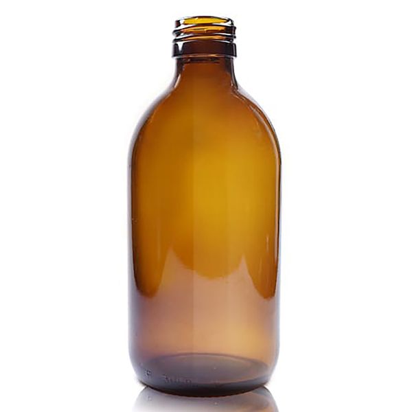 300 ml Liekovka z Jantárového Skla – Bez Uzáveru