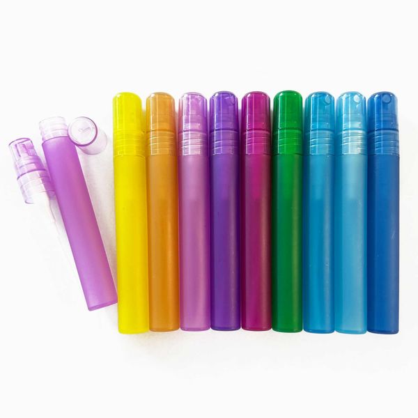 Vreckový Sprej na Doplnenie Parfumov Plastový 10 ml - (12 náhodných farieb)