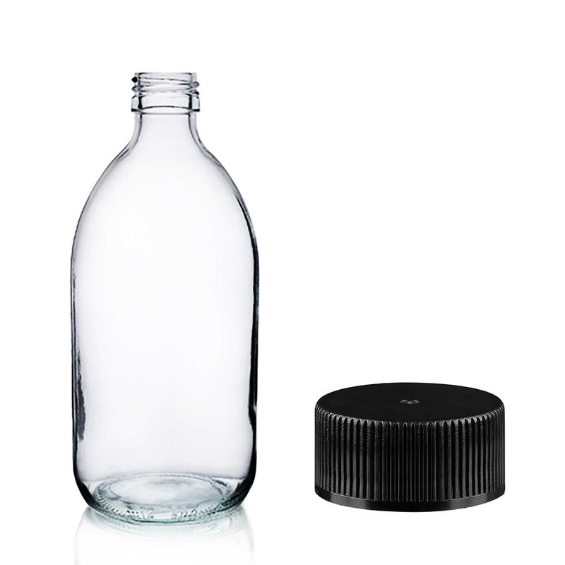 300ml Lieková Fľaša z Číreho Skla