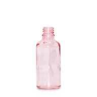 10ml Ružová Sklenená Fľaška - Bez Uzáveru