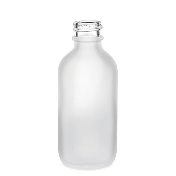 50ml Fľaška z Matného Bieleho Skla - Bez Uzáveru