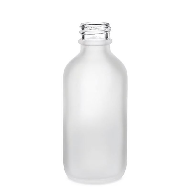 50ml Fľaška z Matného Bieleho Skla - Bez Uzáveru