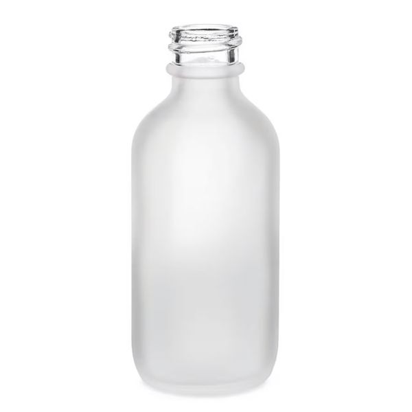 100ml Fľaška z Matného Bieleho Skla - Bez Uzáveru