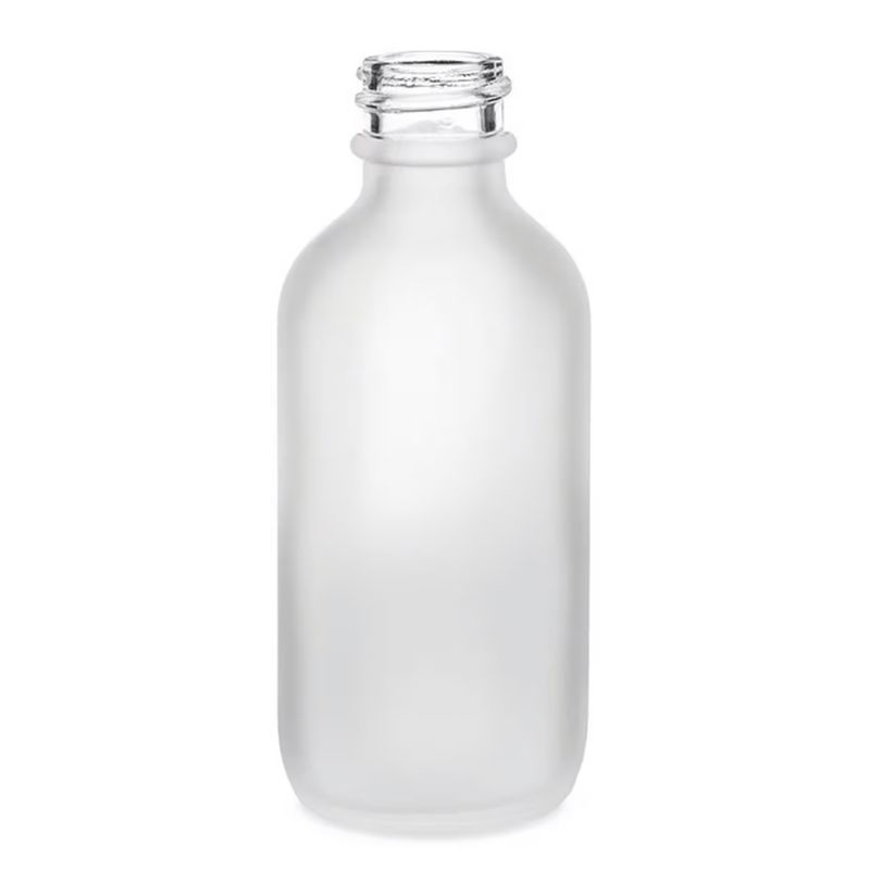 100ml Fľaška z Matného Bieleho Skla - Bez Uzáveru