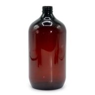 1000 ml Jantárová Plastová Fľaša Boston - Bez Uzáveru