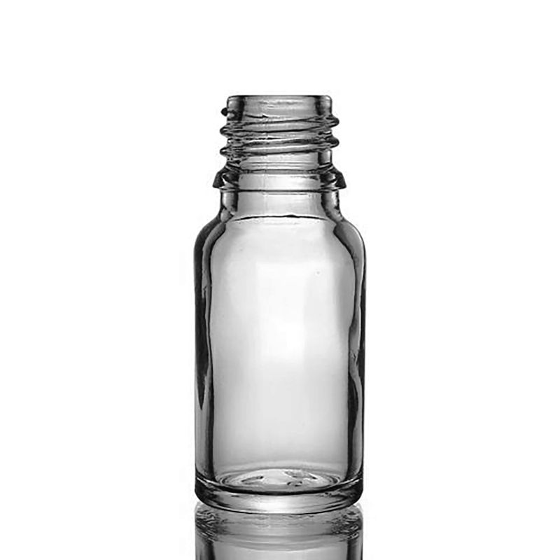 10 ml dymovo-sivá sklenená fľaša s kvapátkom