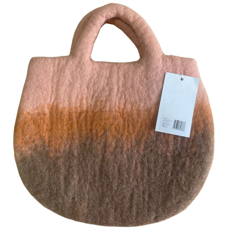 Plstená Taška so Slnečnicami a Včielkami - 35x27cm
