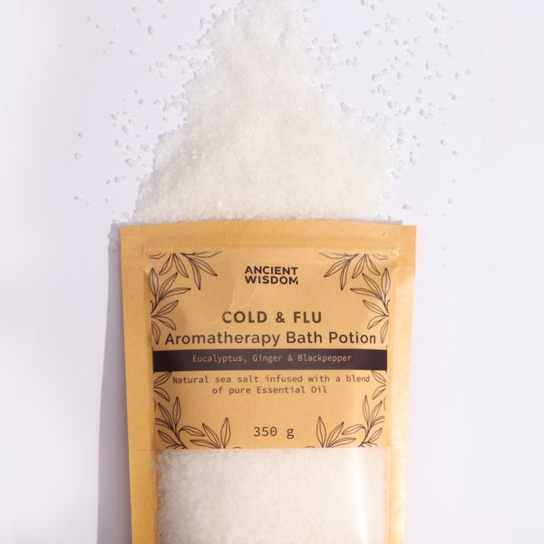 Aromaterapeutická Soľ do Kúpeľa 350g - Prechladnutie a Chrípka