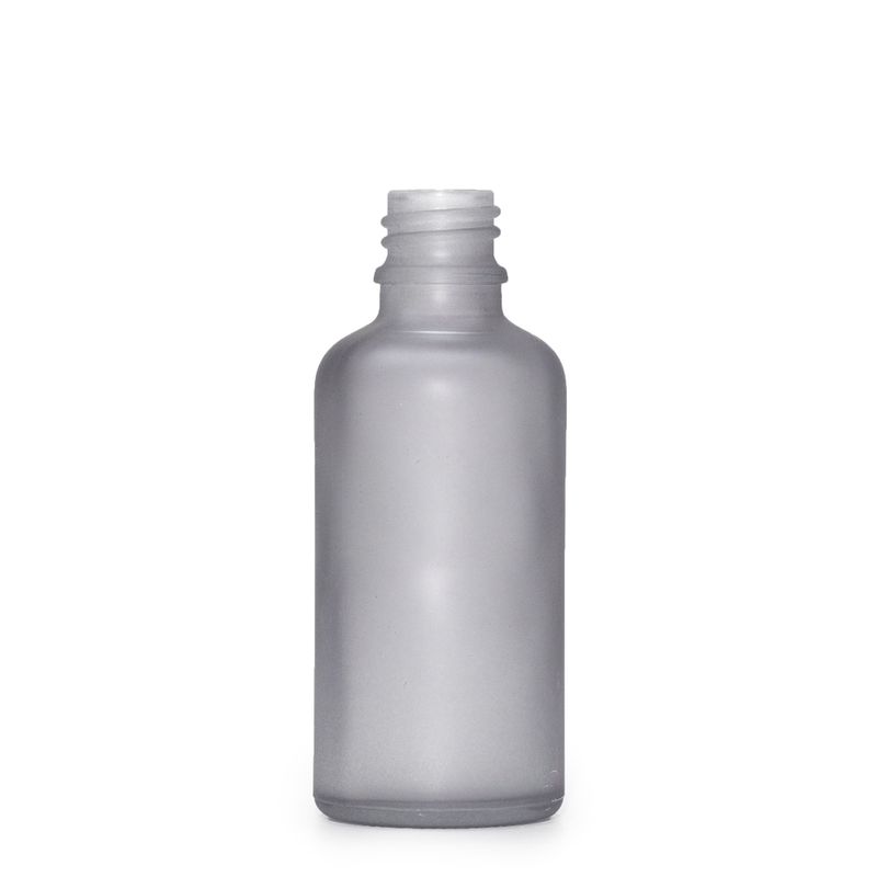 30ml Fľaška z Matného Šedého Skla - Bez Uzáveru