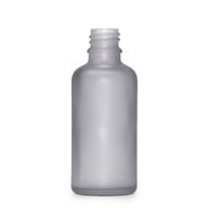 50ml Fľaška z Matného Šedého Skla - Bez Uzáveru