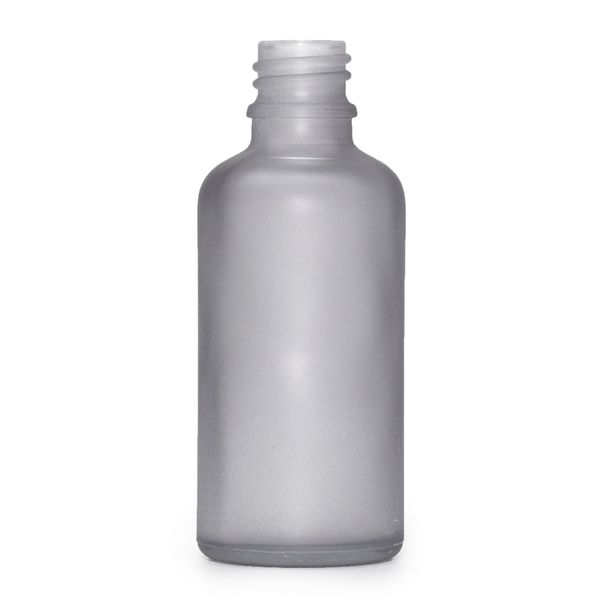 100ml Fľaška z Matného Šedého Skla - Bez Uzáveru