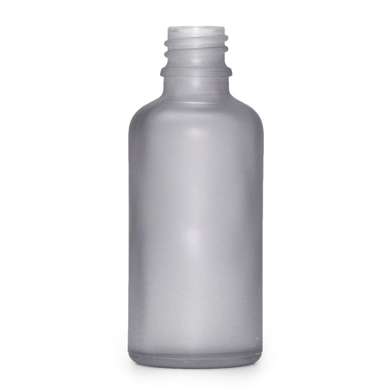 100ml Fľaška z Matného Šedého Skla - Bez Uzáveru