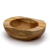 Veľká Miska z Teakového Dreva v Prírodnom Tvare - 25x7cm