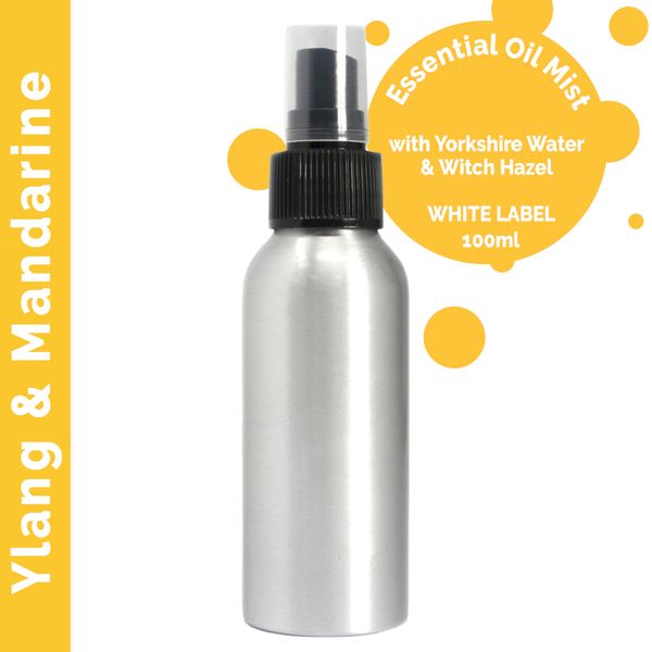 100ml Rozprašovač s Esenciálnymi Olejmi - Ylang Ylang & Mandarinka - Bez Etikety