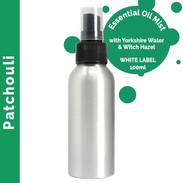 100ml Rozprašovač s Esenciálnymi Olejmi - Patčuli - Bez Etikety