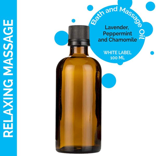 Kúpeľový a Masážny Olej - Relaxačná Zmes 100ml  - Bez Etikety