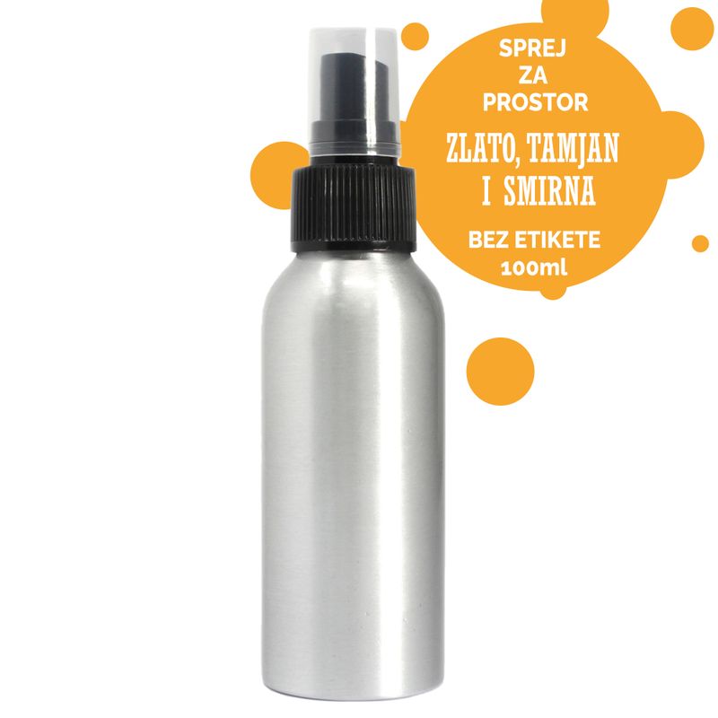 100ml Izbové Parfémy - Zlato, Kadidlo a Myrha Bez Etikety