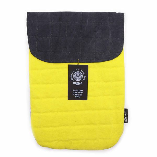 Polstrovaná Taška na Notebook - Žltá - 14oz,, Stonewash