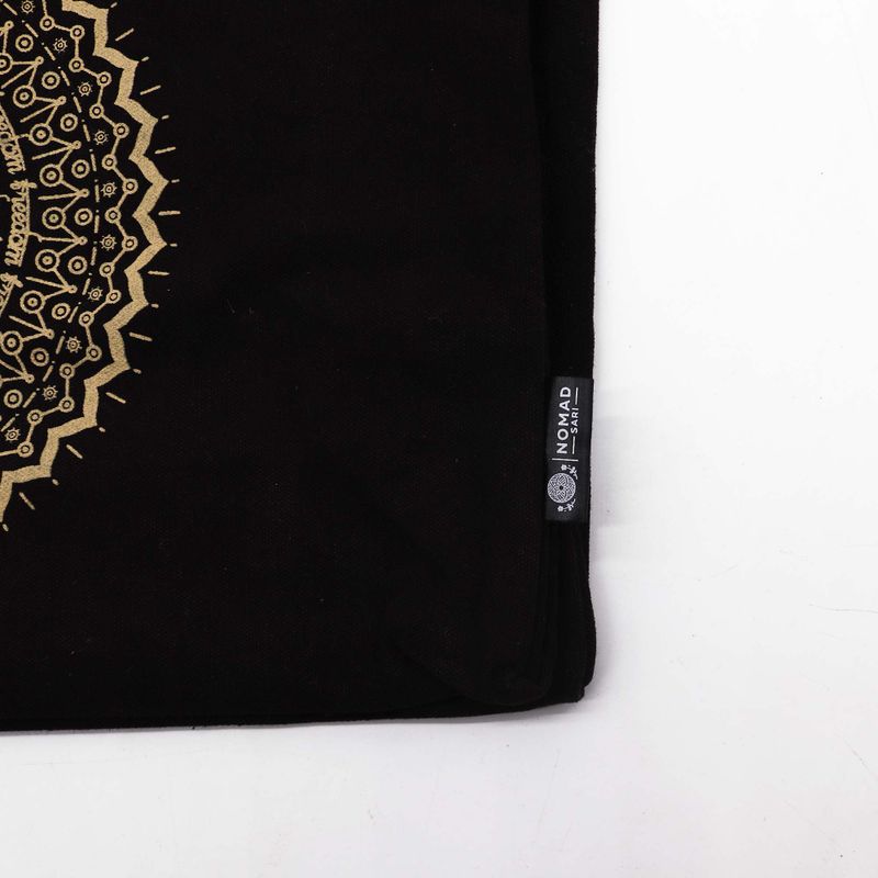 Veľká Nákupná Taška (38x15x43cm) Čokoládová Stonewash 14oz - Slobodná Mandala