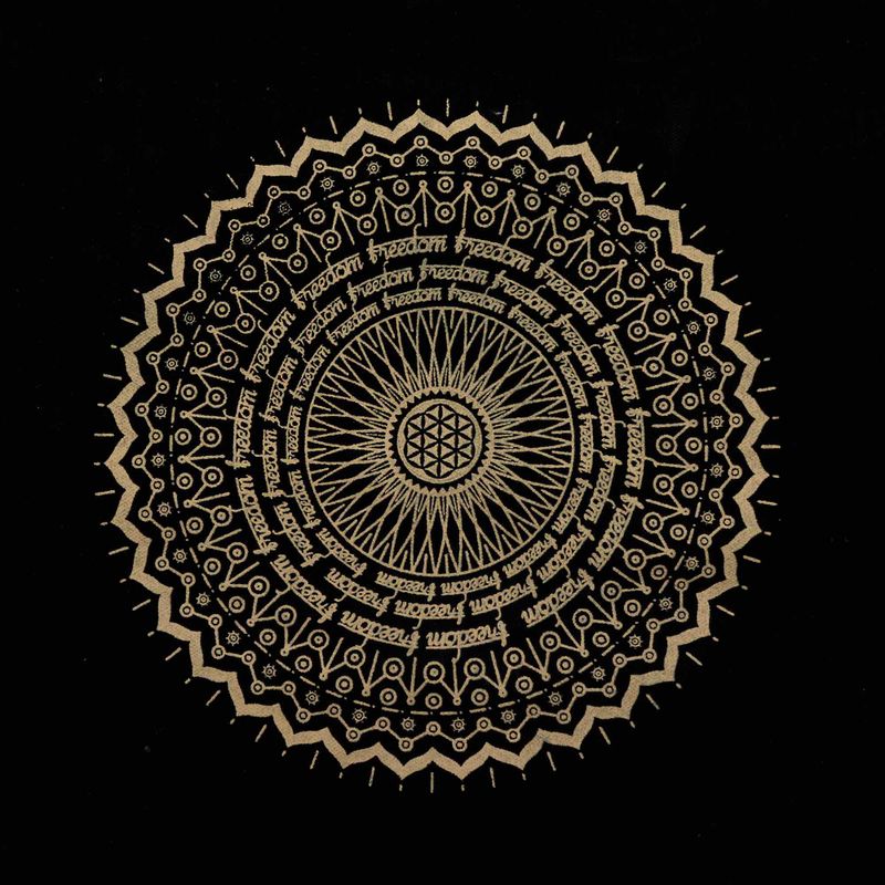 Veľká Nákupná Taška (38x15x43cm) Čokoládová Stonewash 14oz - Slobodná Mandala
