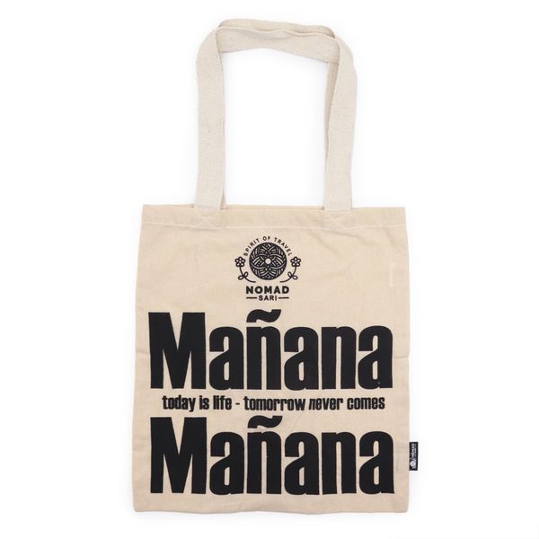 Ikonická Základná Taška – Mañana Mañana – (40x36cm) – Prírodná 4oz