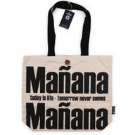 Ikonická Základná Taška – Mañana Mañana – Prírodná 10oz (36x43x10cm)