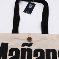 Ikonická Základná Taška – Mañana Mañana – Prírodná 10oz (36x43x10cm)