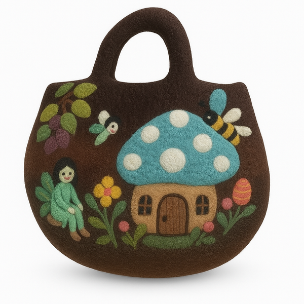 Plstená Taška Rozprávková Záhrada - 35x27cm