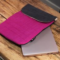 Polstrovaná Taška na Notebook - Fialová - 14oz, Stonewash