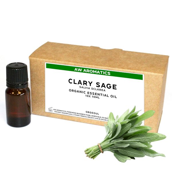 Šalvia Bio Esenciálny Olej 10ml - Bez Etikety