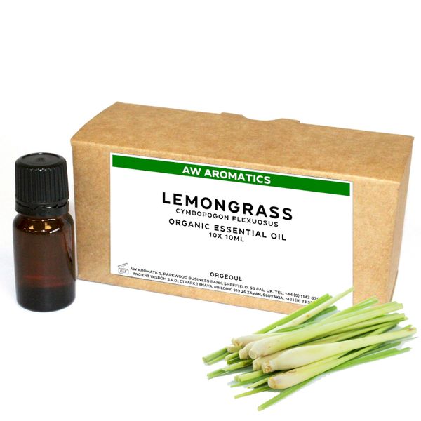Citrónová Tráva Bio Esenciálny Olej 10ml - Bez Etikety