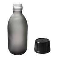 300 ml Liekovka Zo Sivého Matného Skla - Bez Uzáveru