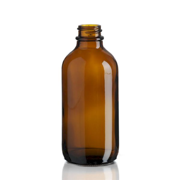 230ml Boston Fľaša z Jantárového Skla