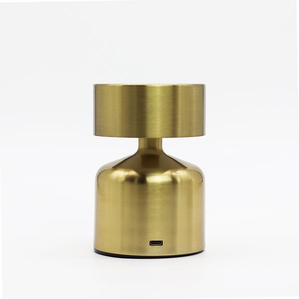 Dotyková Lampa - Plochá Huba Bronzová – USB (C) – Nabíjateľná (400 wattov)