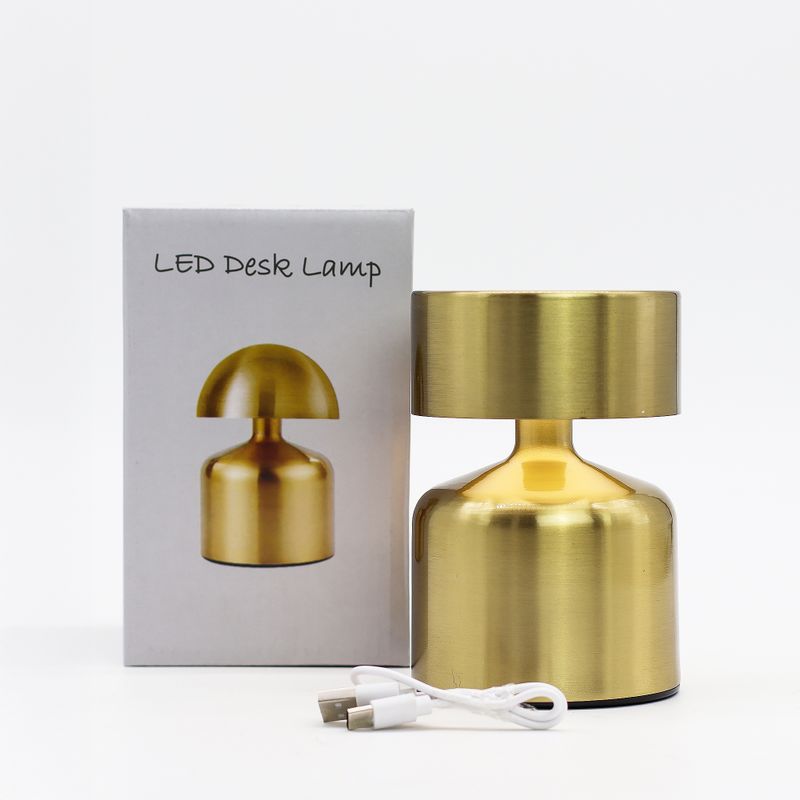Dotyková Lampa - Plochá Huba Bronzová – USB (C) – Nabíjateľná (400 wattov)