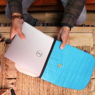 Polstrovaná Taška na Notebook - Žltá - 14oz,, Stonewash