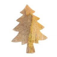 Stratený v Lese - Drevená Smaltová Miska s Motívom Stromu - 25x19cm